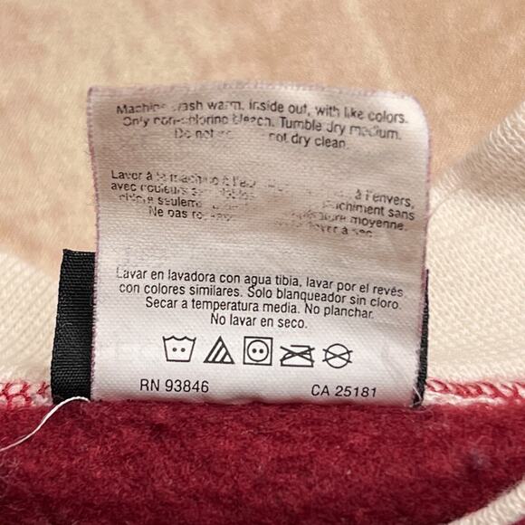 Vintage 90s Sunburst Floral Rhinestone Crewneck Sweatshirt Burgundy Cottagecore - Picture 8 of 9